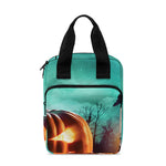 Scary Halloween Pumpkin Print Bible Tote Bag