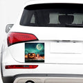 Scary Halloween Pumpkin Print Car Sticker