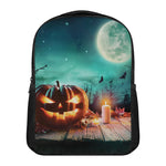 Scary Halloween Pumpkin Print Casual Backpack