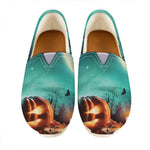 Scary Halloween Pumpkin Print Casual Shoes