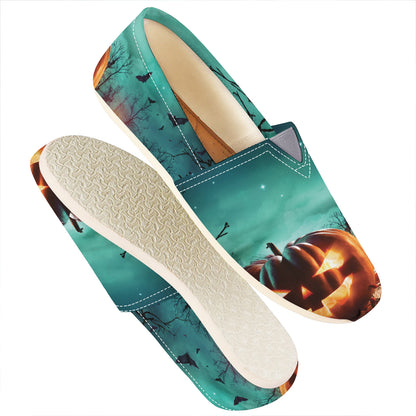 Scary Halloween Pumpkin Print Casual Shoes