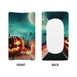 Scary Halloween Pumpkin Print Changing Pad Cover