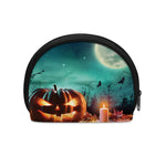 Scary Halloween Pumpkin Print Coin Purse