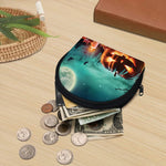 Scary Halloween Pumpkin Print Coin Purse