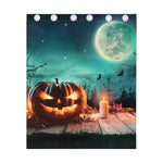Scary Halloween Pumpkin Print Curtain