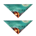 Scary Halloween Pumpkin Print Dog Bandana