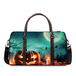 Scary Halloween Pumpkin Print Duffle Bag