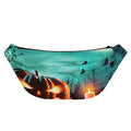 Scary Halloween Pumpkin Print Fanny Pack