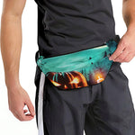Scary Halloween Pumpkin Print Fanny Pack