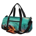 Scary Halloween Pumpkin Print Gym Bag