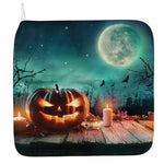 Scary Halloween Pumpkin Print Hand Towel