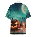 Scary Halloween Pumpkin Print Hawaiian Shirt