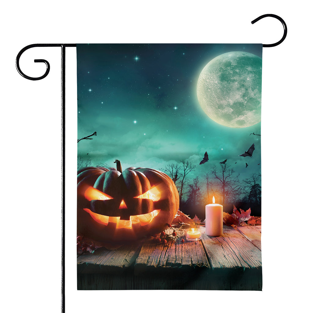 Scary Halloween Pumpkin Print House Flag