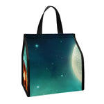 Scary Halloween Pumpkin Print Insulated Lunch Tote