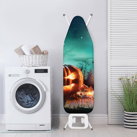Scary Halloween Pumpkin Print Ironing Board Cover