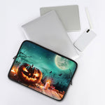 Scary Halloween Pumpkin Print Laptop Sleeve