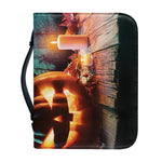 Scary Halloween Pumpkin Print Leather Bible Cover