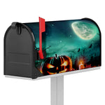 Scary Halloween Pumpkin Print Mailbox Cover