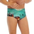 Scary Halloween Pumpkin Print Men's Briefs