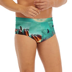 Scary Halloween Pumpkin Print Men's Briefs