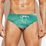 Scary Halloween Pumpkin Print Men's Swim Briefs