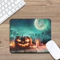 Scary Halloween Pumpkin Print Mouse Pad