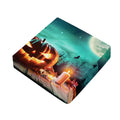 Scary Halloween Pumpkin Print Outdoor Seat Cushion Cover