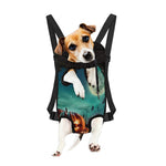 Scary Halloween Pumpkin Print Pet Carrier Backpack