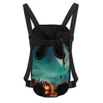 Scary Halloween Pumpkin Print Pet Carrier Backpack