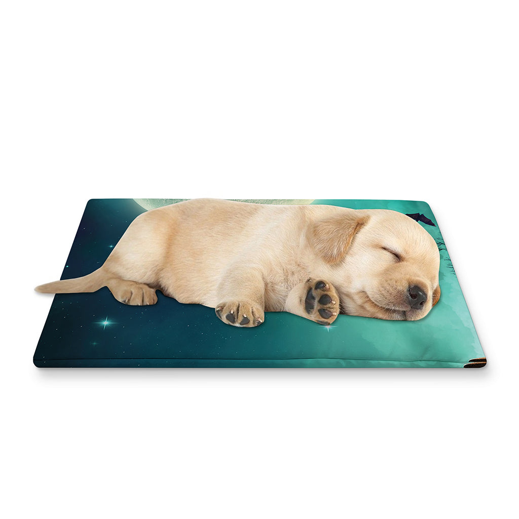 Scary Halloween Pumpkin Print Pet Cooling Mat Cover