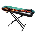 Scary Halloween Pumpkin Print Piano Keyboard Cover