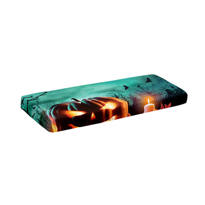 Scary Halloween Pumpkin Print Piano Keyboard Cover