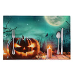Scary Halloween Pumpkin Print Placemat