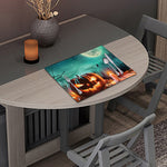 Scary Halloween Pumpkin Print Placemat