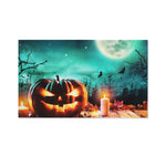 Scary Halloween Pumpkin Print Polyester Flag