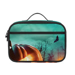 Scary Halloween Pumpkin Print Portable Lunch Bag
