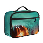 Scary Halloween Pumpkin Print Portable Lunch Bag