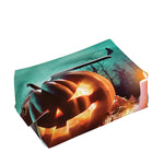 Scary Halloween Pumpkin Print Rectangle Tissue Box Cover