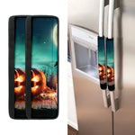 Scary Halloween Pumpkin Print Refrigerator Handle Covers