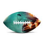 Scary Halloween Pumpkin Print Rugby Ball