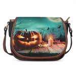 Scary Halloween Pumpkin Print Saddle Bag
