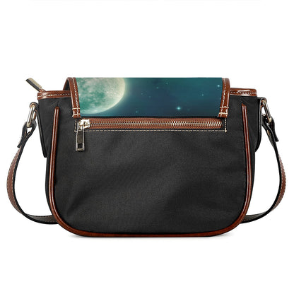 Scary Halloween Pumpkin Print Saddle Bag