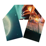 Scary Halloween Pumpkin Print Scarf