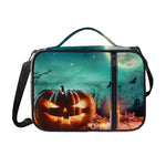 Scary Halloween Pumpkin Print Shoulder Strap Bible Bag