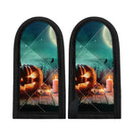 Scary Halloween Pumpkin Print Skillet Handle Cover