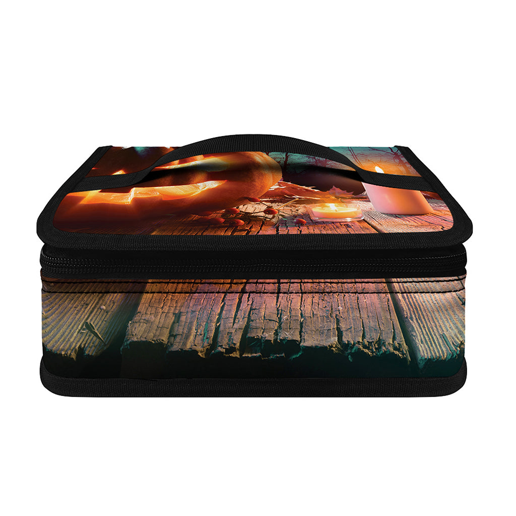 Scary Halloween Pumpkin Print Small Lunch Bag