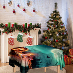 Scary Halloween Pumpkin Print Tablecloth