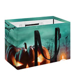 Scary Halloween Pumpkin Print Utility Tote Bag