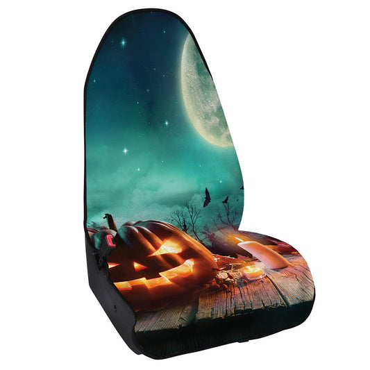 Scary Halloween Pumpkin Print Waterproof Car Seat Cover