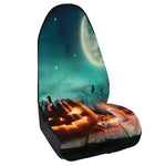 Scary Halloween Pumpkin Print Waterproof Car Seat Cover